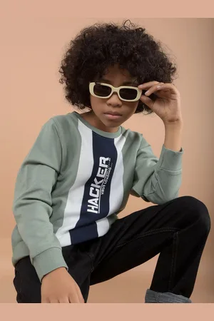 Crimsoune Club Boys Printed Pullover Sweatshirt