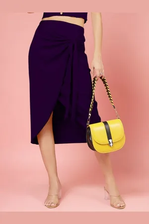 DressBerry Wrap Around Midi Skirt
