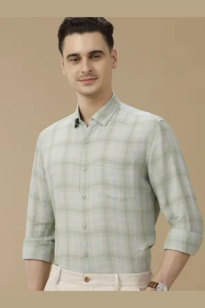 Linen Club Men Contemporary Slim Fit Checked Casual Shirt