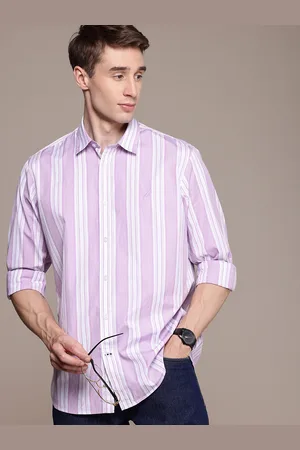 Nautica Pure Cotton Classic Opaque Striped Casual Shirt
