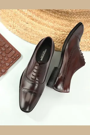 Provogue Men Leather Formal Oxfords