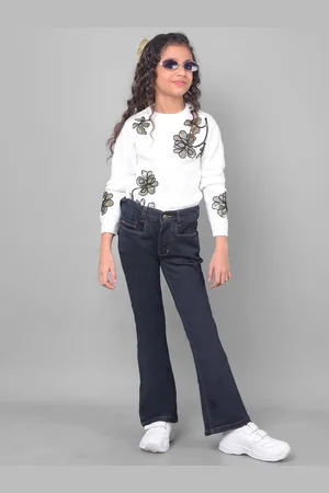 Crimsoune Club Girls Mid Rise Stretchable Jeans