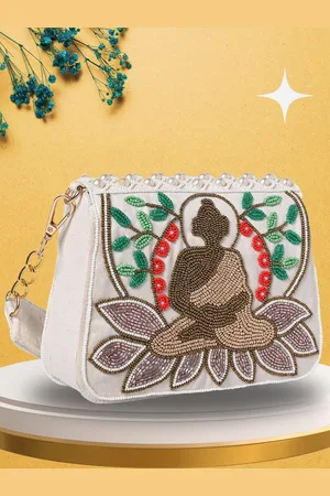 MARKQUES Printed Suede Structured Sling Bag