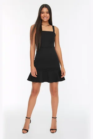 Trendyol Women Black Fit & Flared Dress