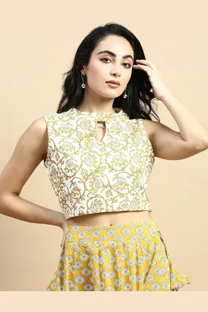 De Moza Printed Saree Blouse