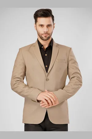 Wintage Notched Lapel Collar Single-Breasted Formal Blazer