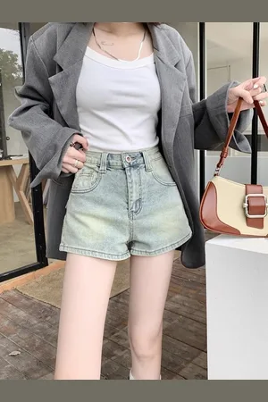 DressBerry Women High-Rise Denim Hot Pants Shorts