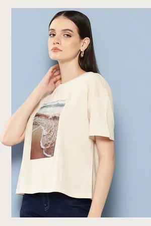 Chemistry Printed Drop-Shoulder Sleeves T-shirt