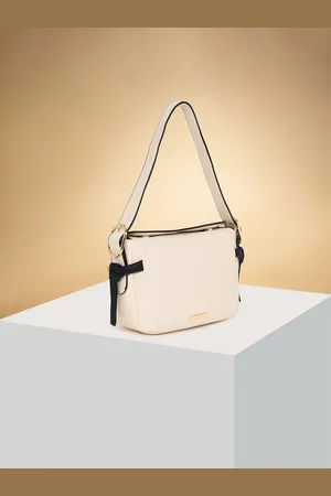 Pantaloons Colourblocked PU Structured Shoulder Bag