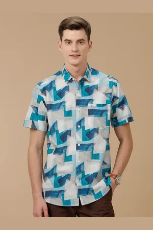 Linen Club Men Contemporary Slim Fit Printed Casual Shirt