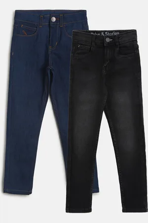 TALES & STORIES Boys Pack of 2 Slim Fit Cotton Jeans