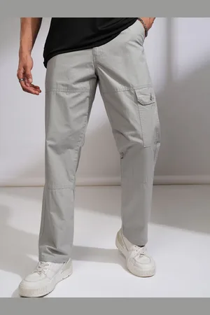 Highlander Men Straight Fit Cargos Trousers
