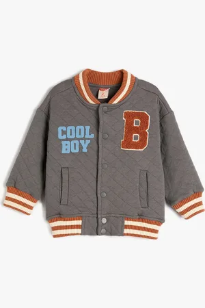 Koton Boys Polyester Bomber with Patchwork Jacket