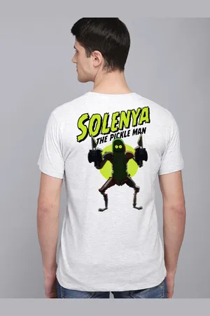 Free Authority Men Grey Rick & Morty Front And Back Printed T-shirt