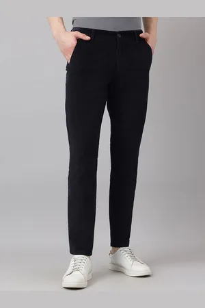 Richlook Men Textured Regular Fit Mid-Rise Smart Trousers