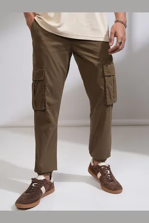 Highlander Men Slim Fit Cargos Trousers