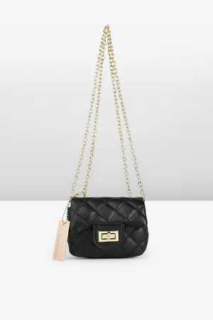 DressBerry Textured Miniature Shoulder Bag with Quilted