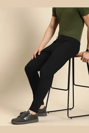 Being Human Men Solid Mid-Rise Regular Fit Chinos