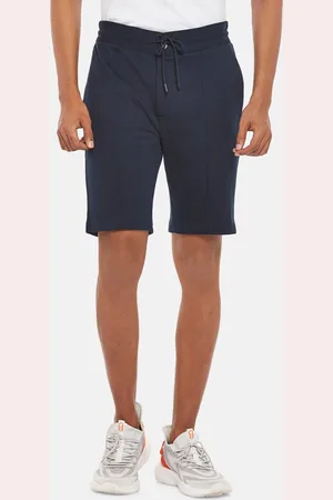 PEOPLE Men Navy Blue Sports Shorts