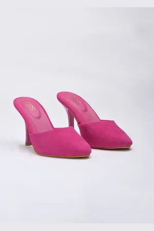 Street Style Store Pointed Toe Slim Heel Mules