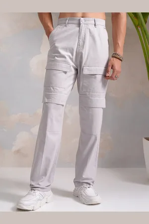 Highlander Men Mid-Rise Cotton Cargos Trouser