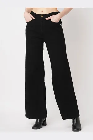 Mast & Harbour Women Flared High-Rise Stretchable Jeans