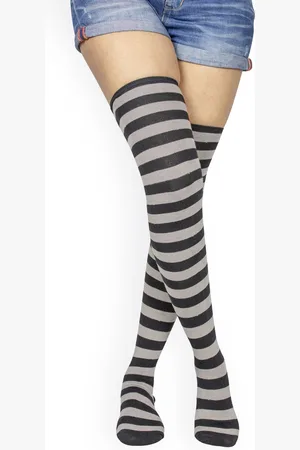 BAESD Striped Above Knee Stockings