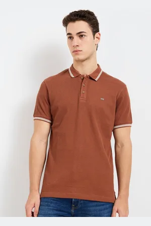SPYKAR Men Solid Polo Collar Cotton Slim Fit T-shirt