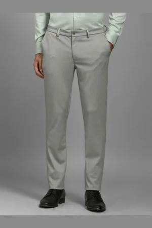Louis Philippe Men Printed Slim Fit Trousers