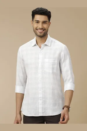 Linen Club Men Contemporary Slim Fit Tartan Checks Opaque Checked Casual Shirt