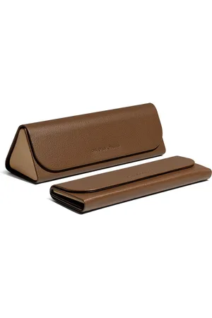 DailyObjects Walnut Brown Foldaway Slim Sunglass Case