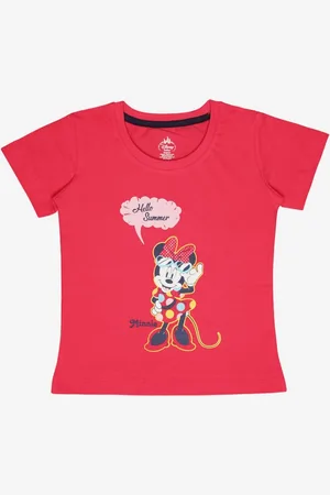 BodyCare Girls Pack Of 2 Graphic Printed Round Neck Cotton T-shirts