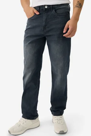 The Souled Store Men Straight Fit Light Fade Stretchable Jeans