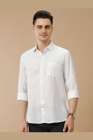 Linen Club Men Contemporary Slim Fit Opaque Printed Casual Shirt