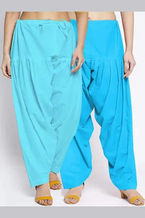 GRACIT Women Pack Of 2 Solid Pure Cotton Salwar