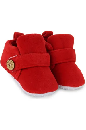 Neska Moda Unisex Kids Velvet Booties