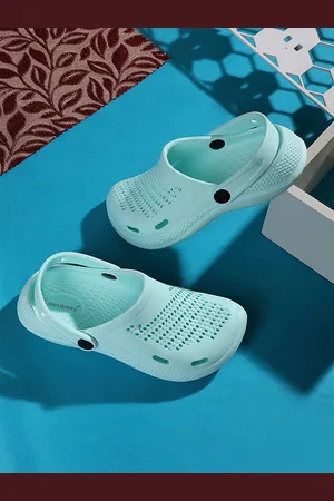 DressBerry Women Sea Green Clogs Flip Flops