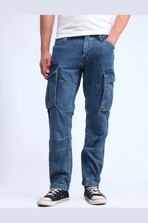 Flying Machine Men Relaxed Fit Light Fade Mid-Rise Cotton Jeans