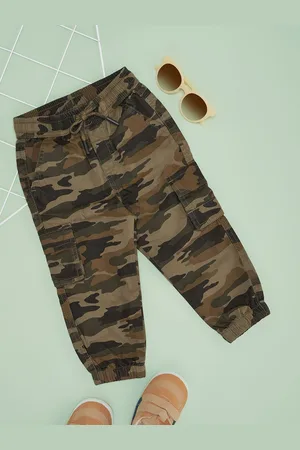 Pantaloons Boys Camouflage Printed Cotton Regular Trousers