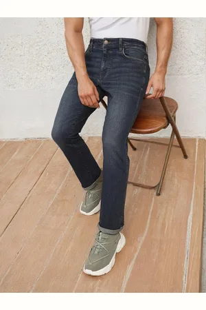 Wrangler Men Millard Straight Fit Clean Look Light Fade Stretchable Cotton Jeans
