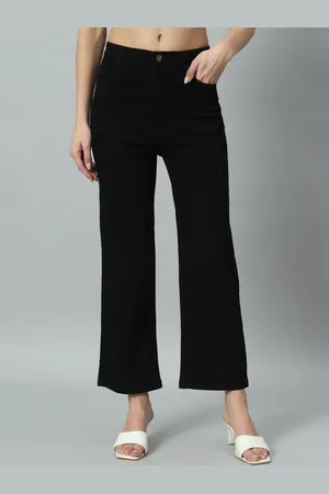 Mast & Harbour Women Flared High-Rise Stretchable Jeans