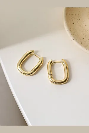 Krelin Gold-Plated Chunky Hoop Earrings