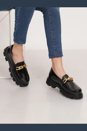HASTEN Women Embellished Heeled Lightweight Loafers