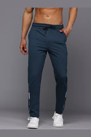 HRX Men Pure Cotton Terry Running Track Pants