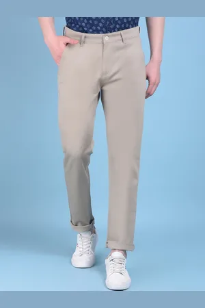 Crimsoune Club Men Smart Slim Fit Cotton Chinos Trousers