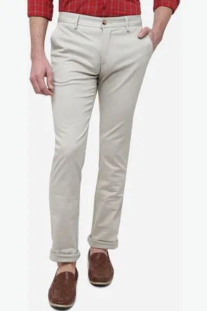 Greenfibre Men Slim Fit Cotton Casual Trousers