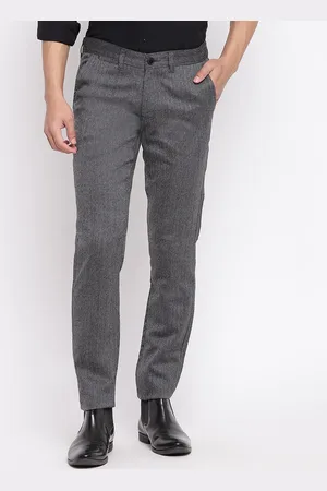 Fabindia Men Textured Woolen Trousers