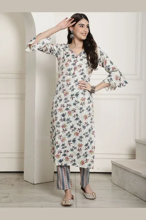 Kalini Printed V-Neck Tunic & Trousers Co-Ords