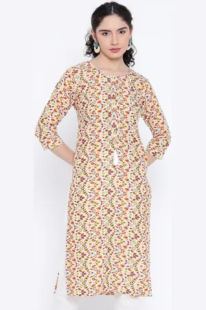 Banjara Floral Woven Design Gotta Patti Straight Kurta