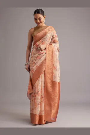 KALKI Fashion Floral Zari Tissue Saree